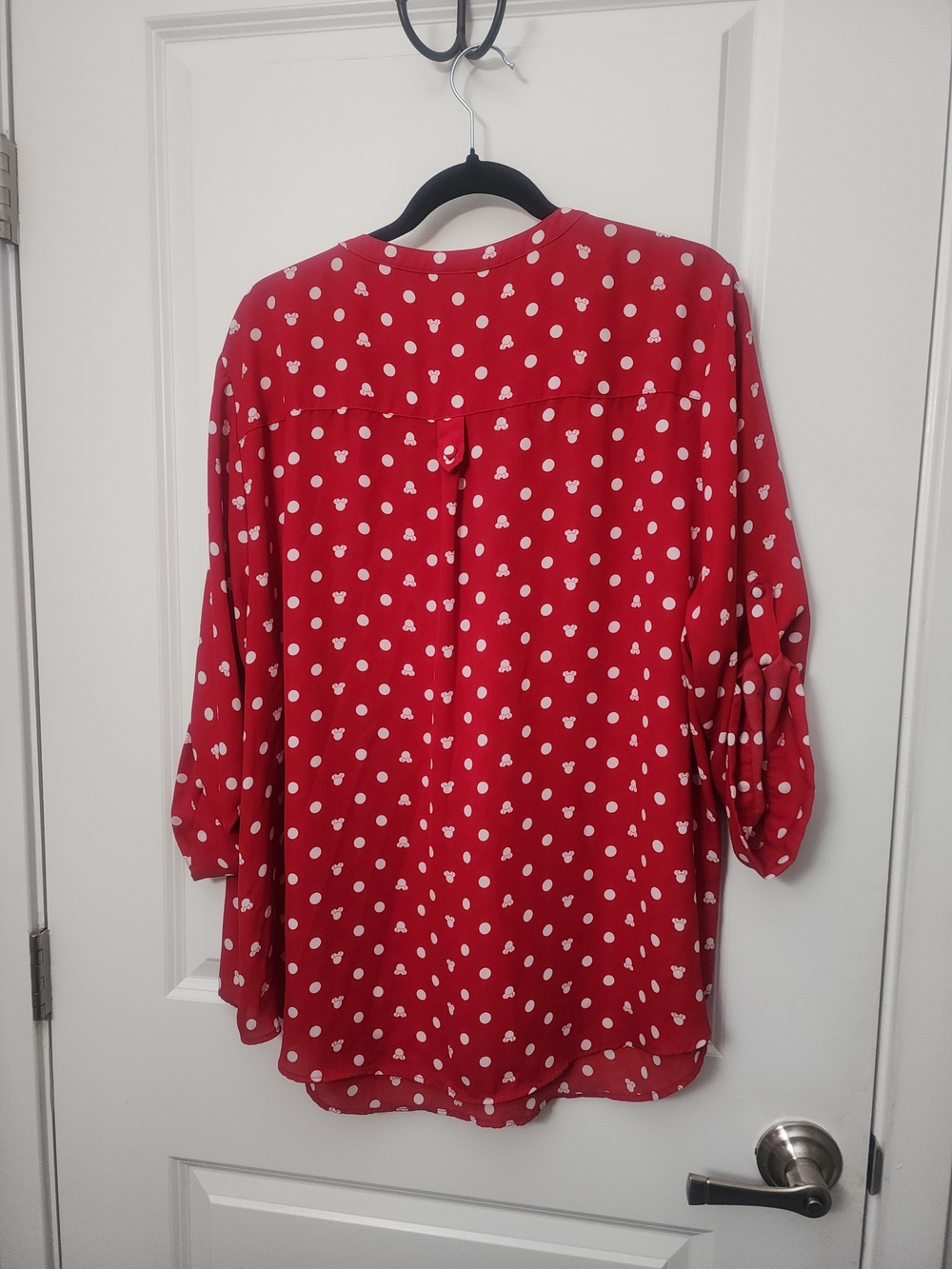 torrid Disney Minnie Red Polka Dot Harper Blouse - Picture 7 of 7